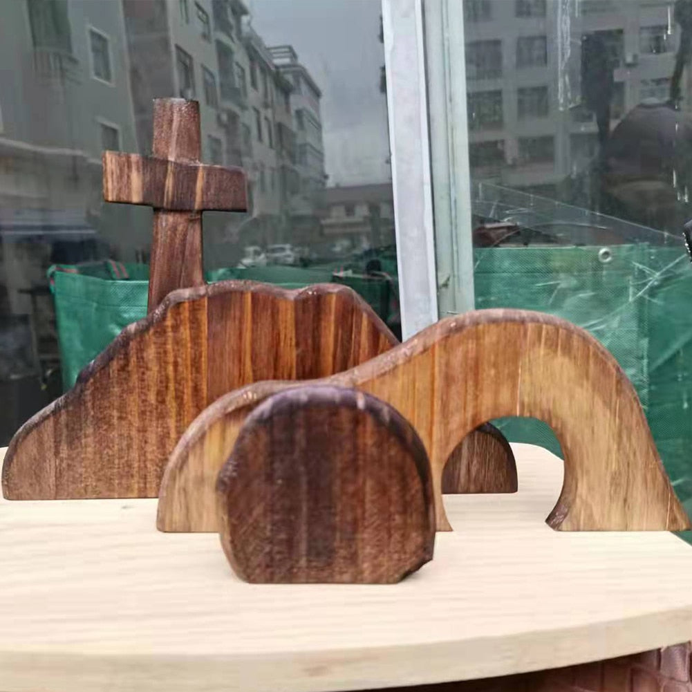 4pcs Resurrection Scene Decoration