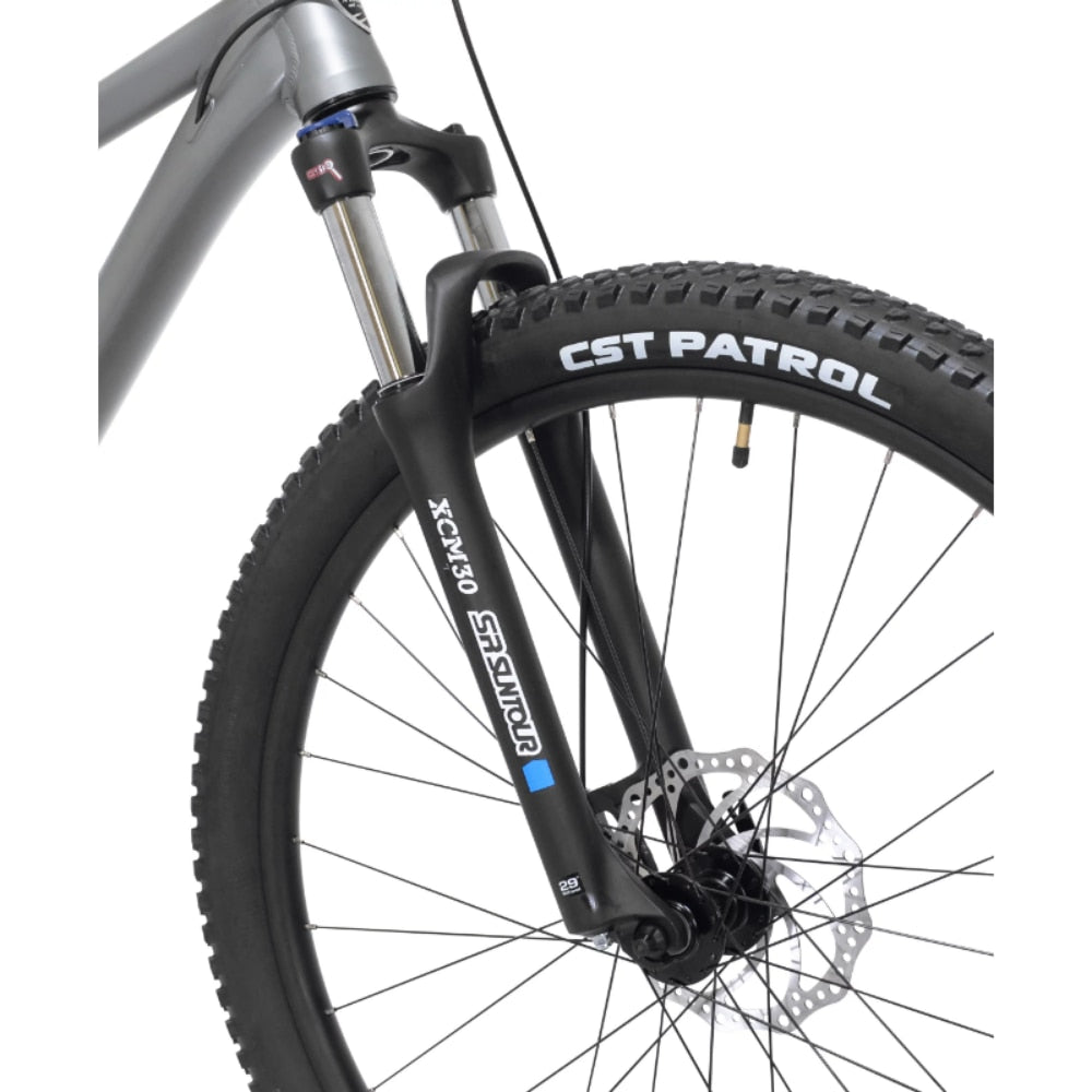 29" Men's Mountain Bike Medium Black and Taupe Bicycle