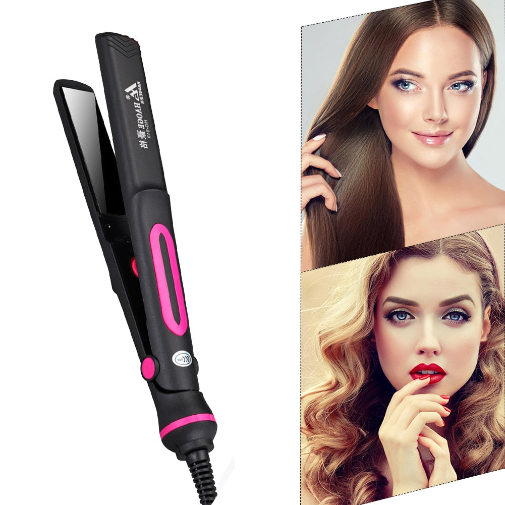 220V Professional  Dual-Use Curling Iron Hair Straightener