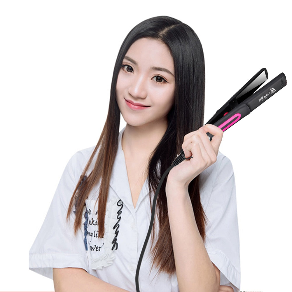 220V Professional  Dual-Use Curling Iron Hair Straightener