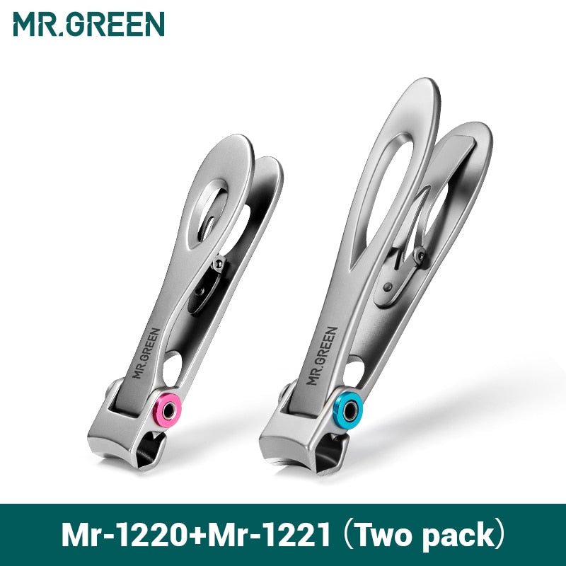 MR.GREEN  Stainless Steel Manicure Fingernail Cutter Thick Hard Toenail Scissors tools