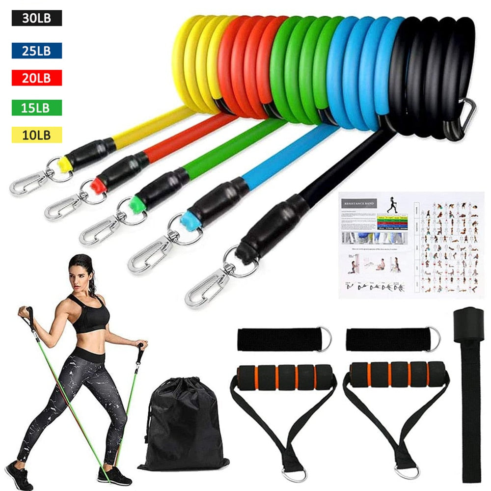 Women Fitness Resistance Bands Training Set