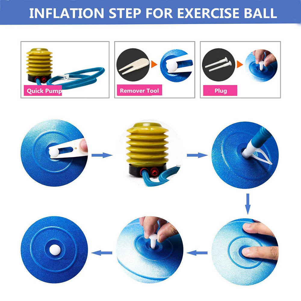 Yoga Balance Pilates Fitness Ball with Pump