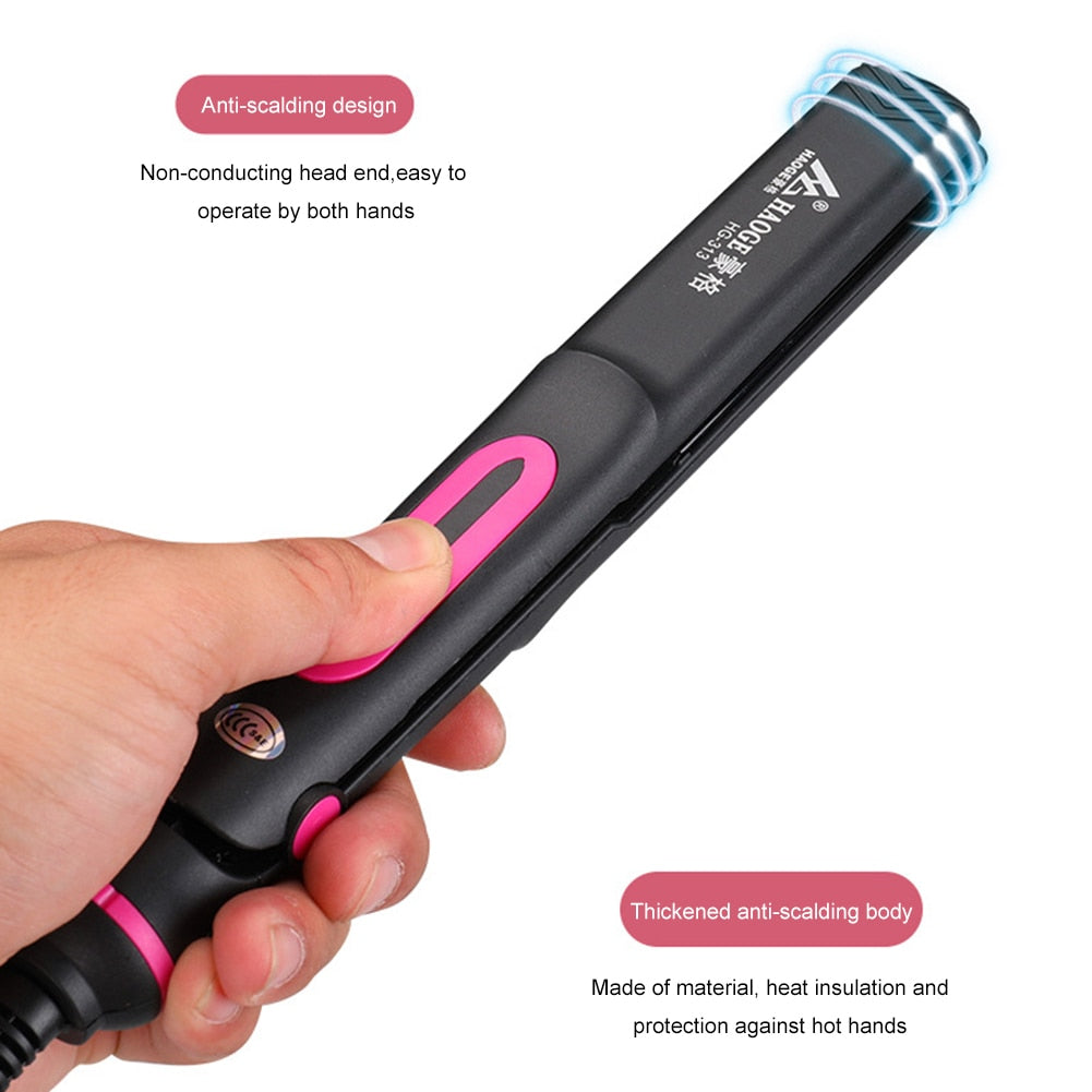 220V Professional  Dual-Use Curling Iron Hair Straightener