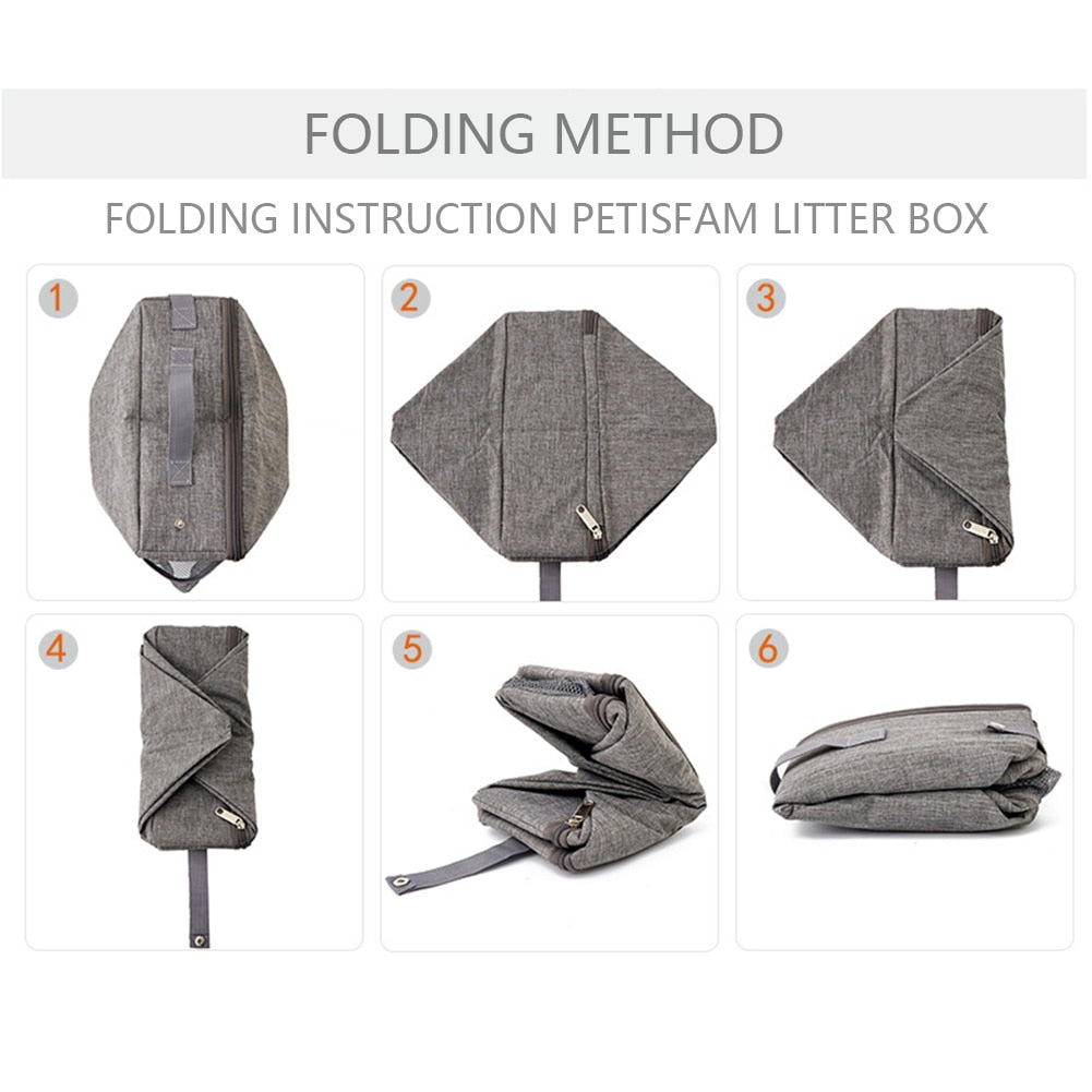 Foldable, Portable Litter Box