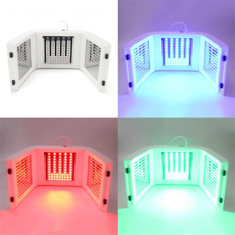 7-color PDT LED photon heating face and body facial mask machine