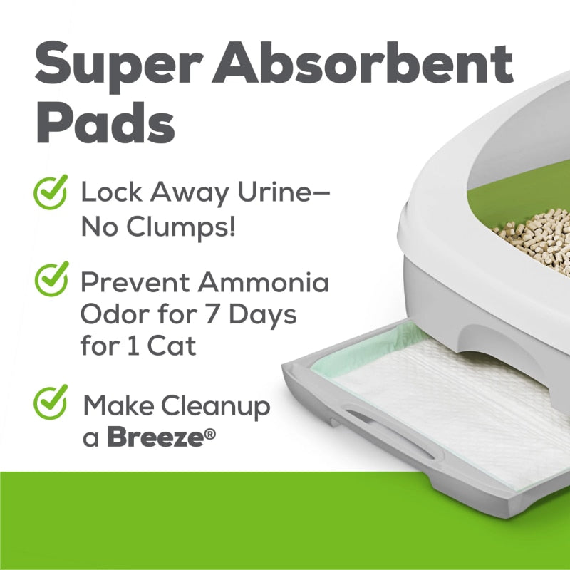 Purina Tidy Cats BREEZE System Starter Kit Litter Box, Litter Pellets & Pads