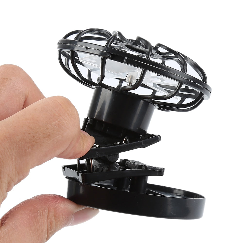 Solar Mini  Handheld Clip Fan, Portable Cooling Ultra Quiet Powerful High Quality Camping & Hiking