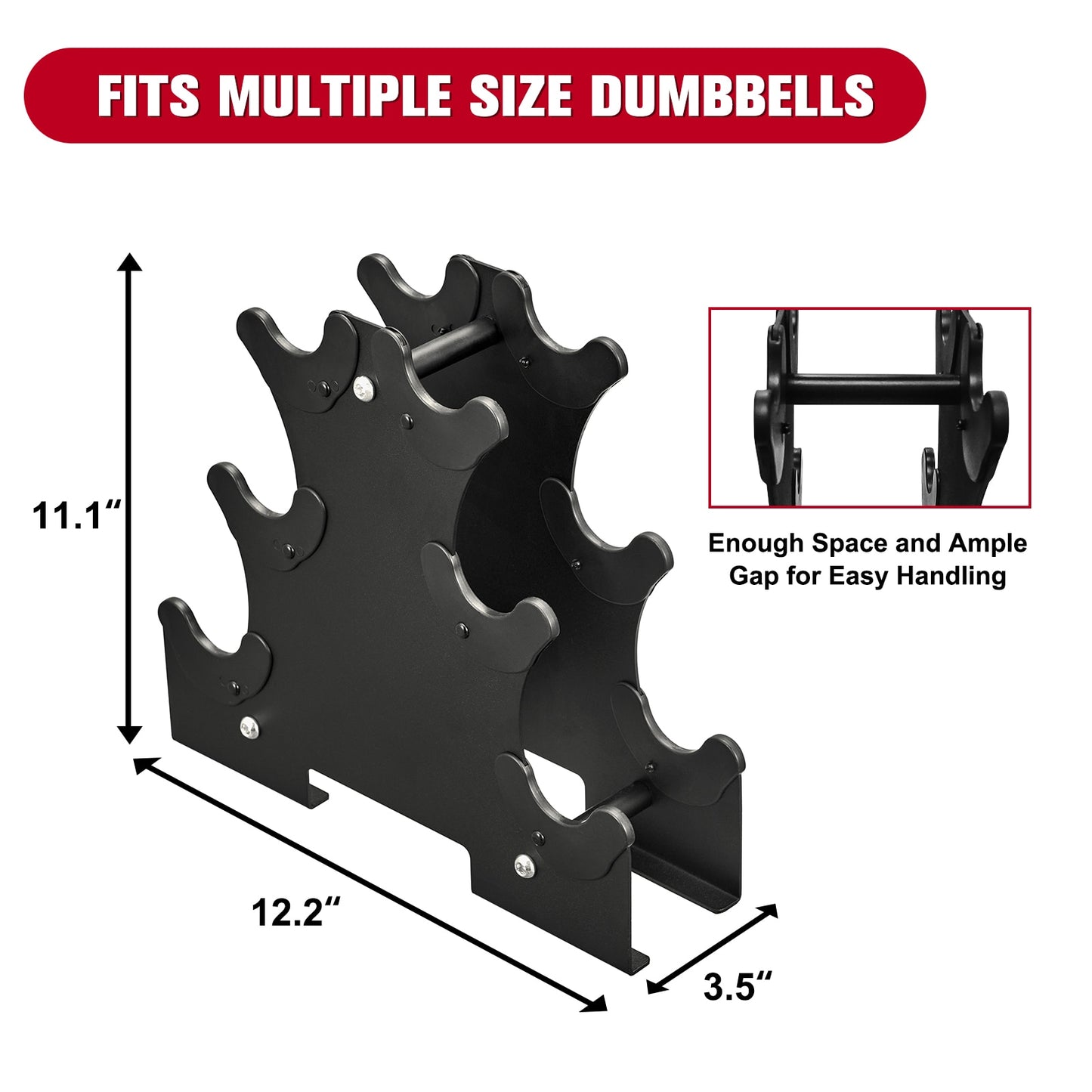 RELIFE Stable Steel Dumbbell Rack