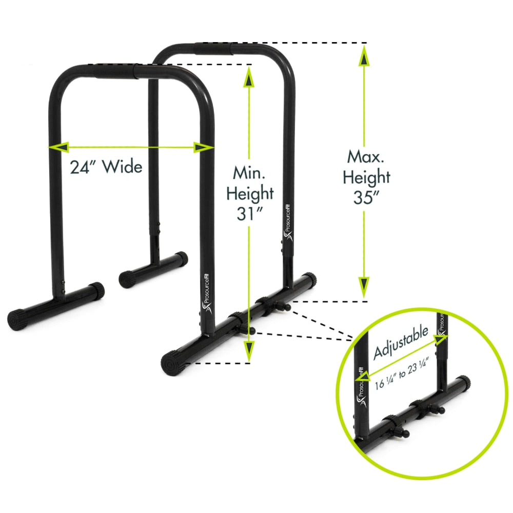 Dip Stand Station Body Press Bar with Safety Connector