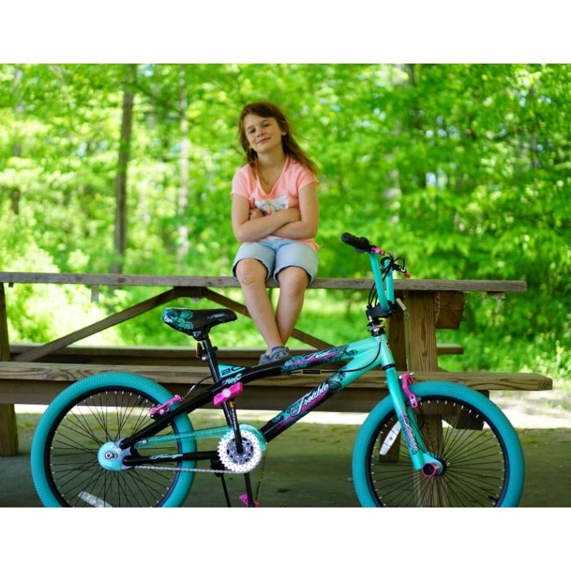 Kent 20" Girls BMX Bike, Aqua/Black/Pink