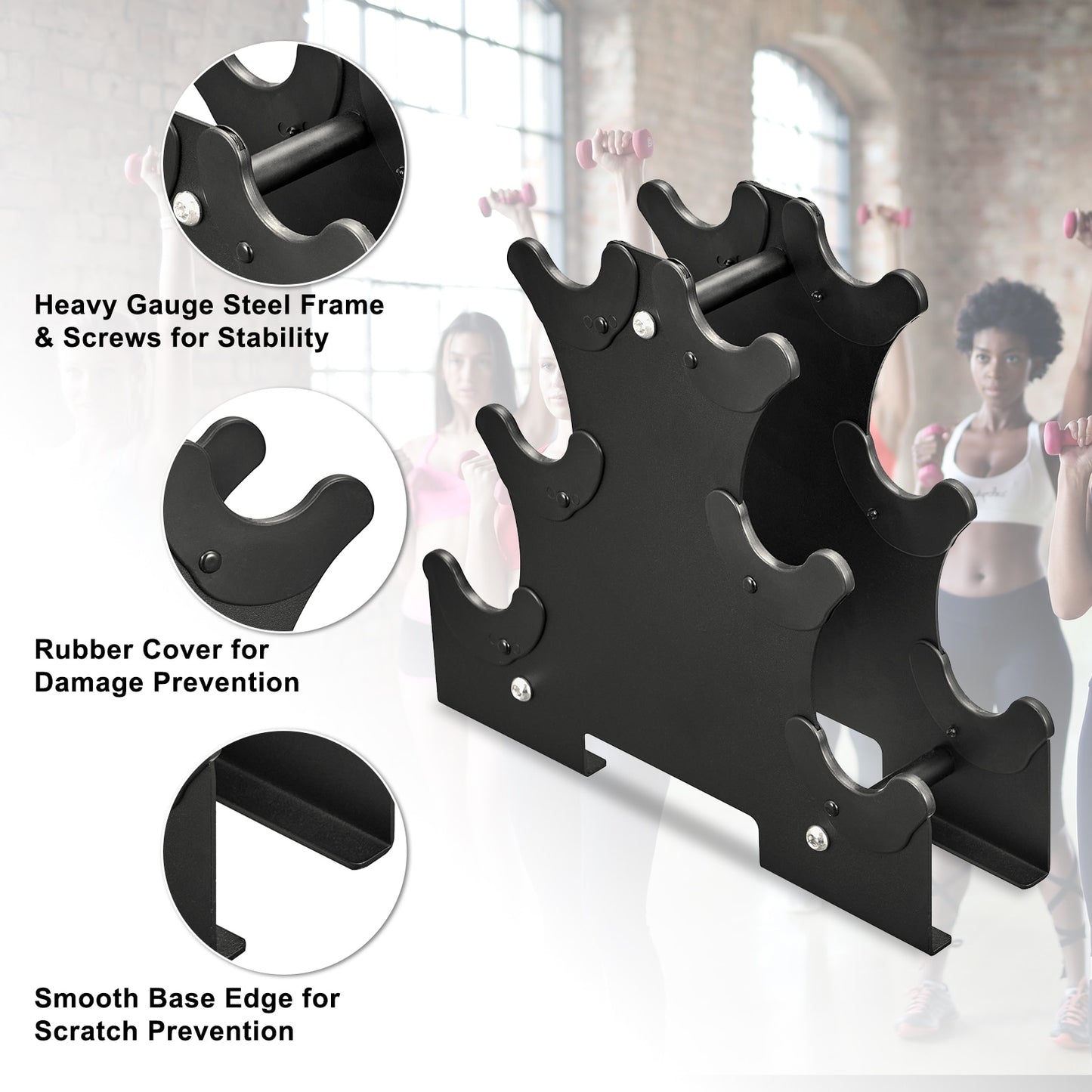 RELIFE Stable Steel Dumbbell Rack