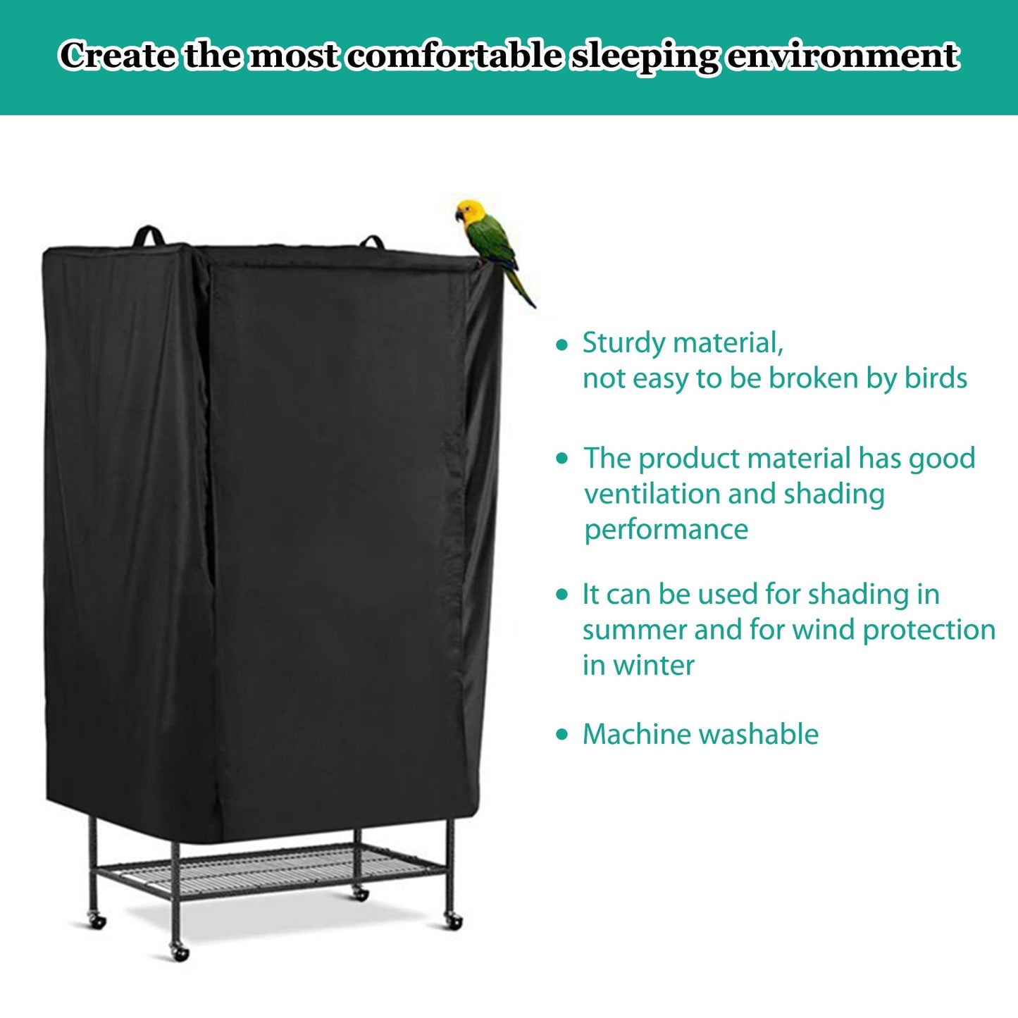 Universal Bird Cage Protective Waterproof Sunscreen Cage Cover