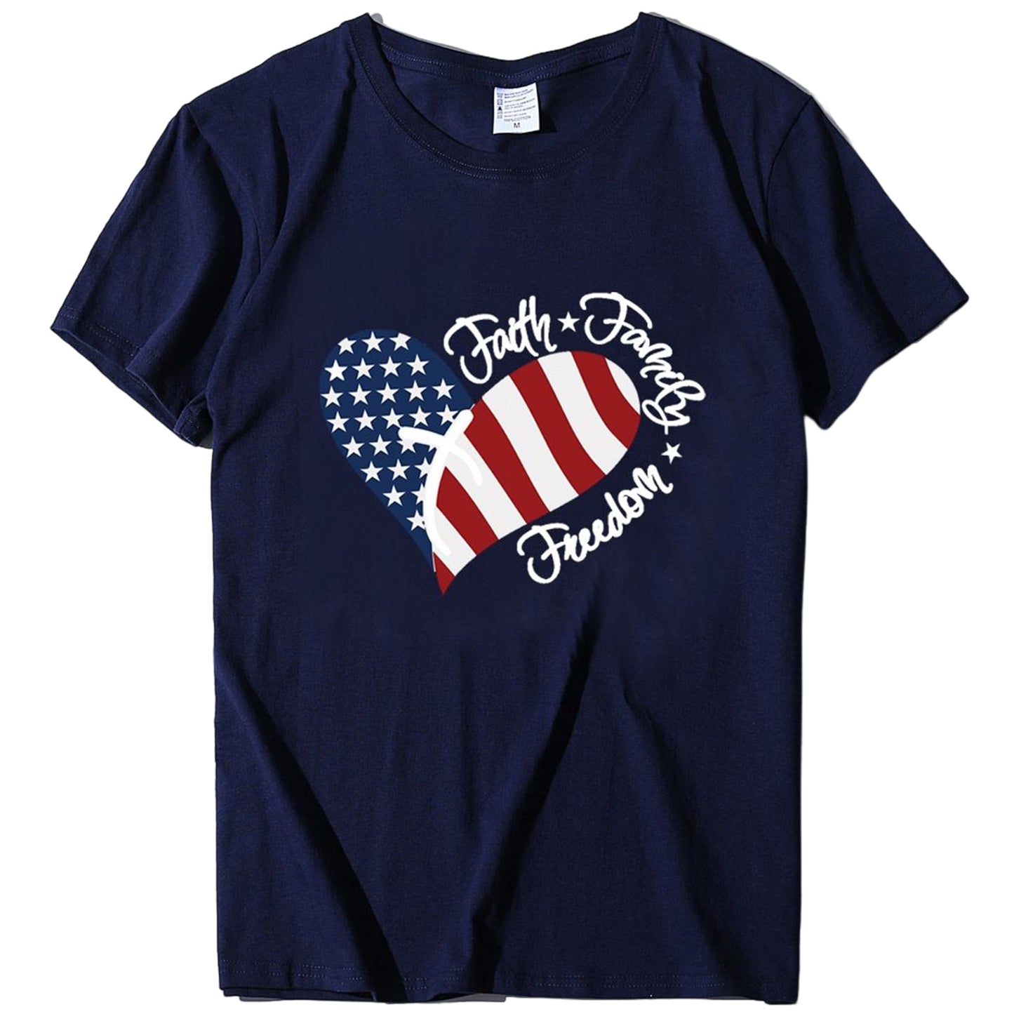 Women American Flag Faith Shirt