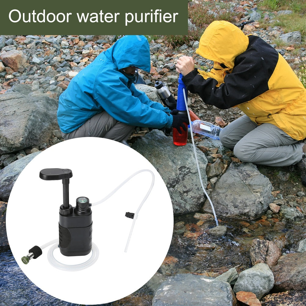 Outdoor Water Filtration Purifier for Family Preparedness Equipment For Hiking Emergency