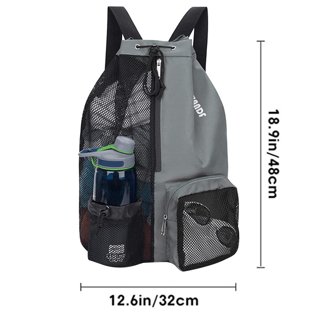 Drawstring Storage Bag with Wet Pockets for Outdoor Hiking