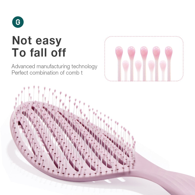 Hollow Out Scalp Massager, Detangler Hair Brush