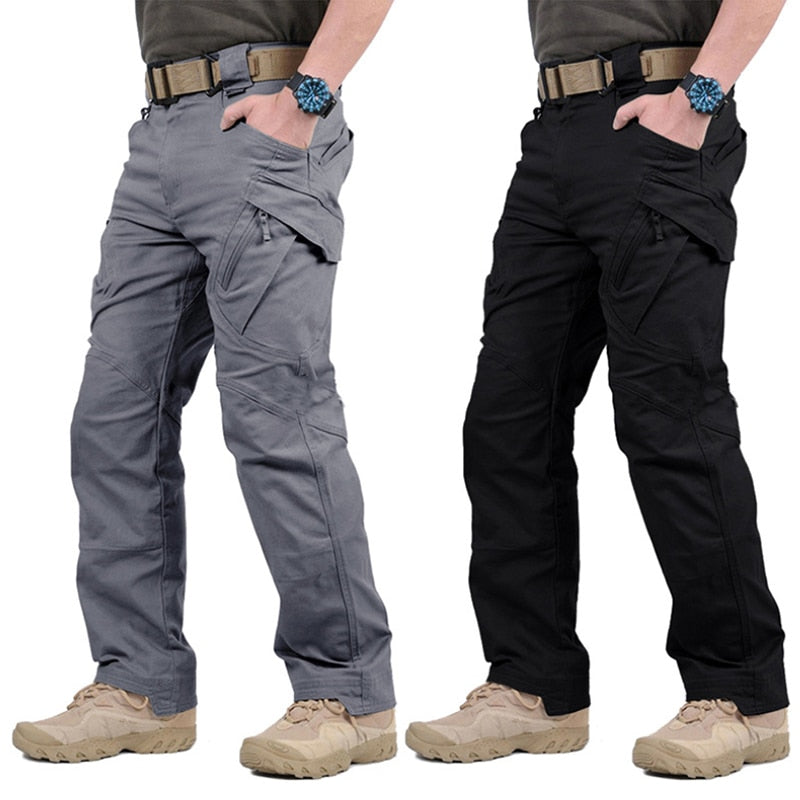 Mens Waterproof Cargo Multiple Pocket Military Tactical Hiking Pants