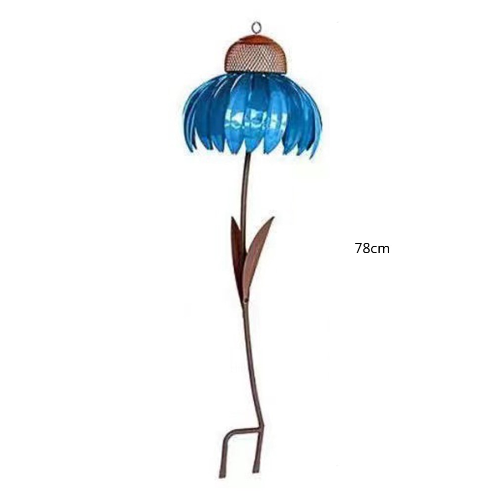 Metal Flower Hanging Bird Feeder