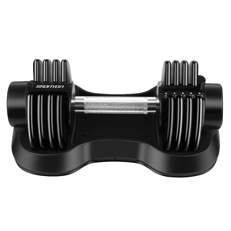 Adjustable Dumbbell Barbell 25 lbs Weight with Handle and Weight Plate