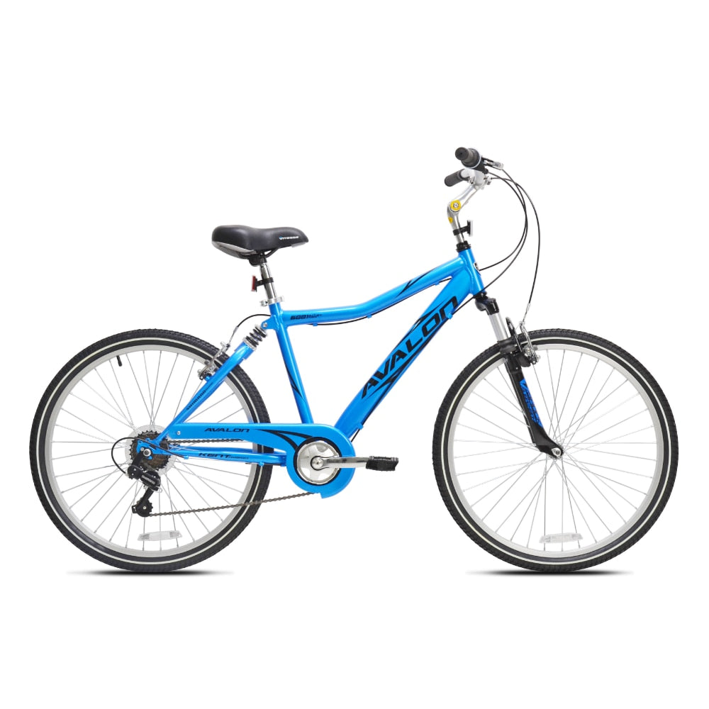 Kent Bicycle 26" Avalon Comfort-Hybrid Men's Bicycle, Blue Rims: Rust-resistant Alloy Rims
