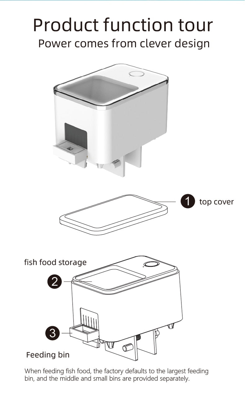 Full automatic feeder for aquarium