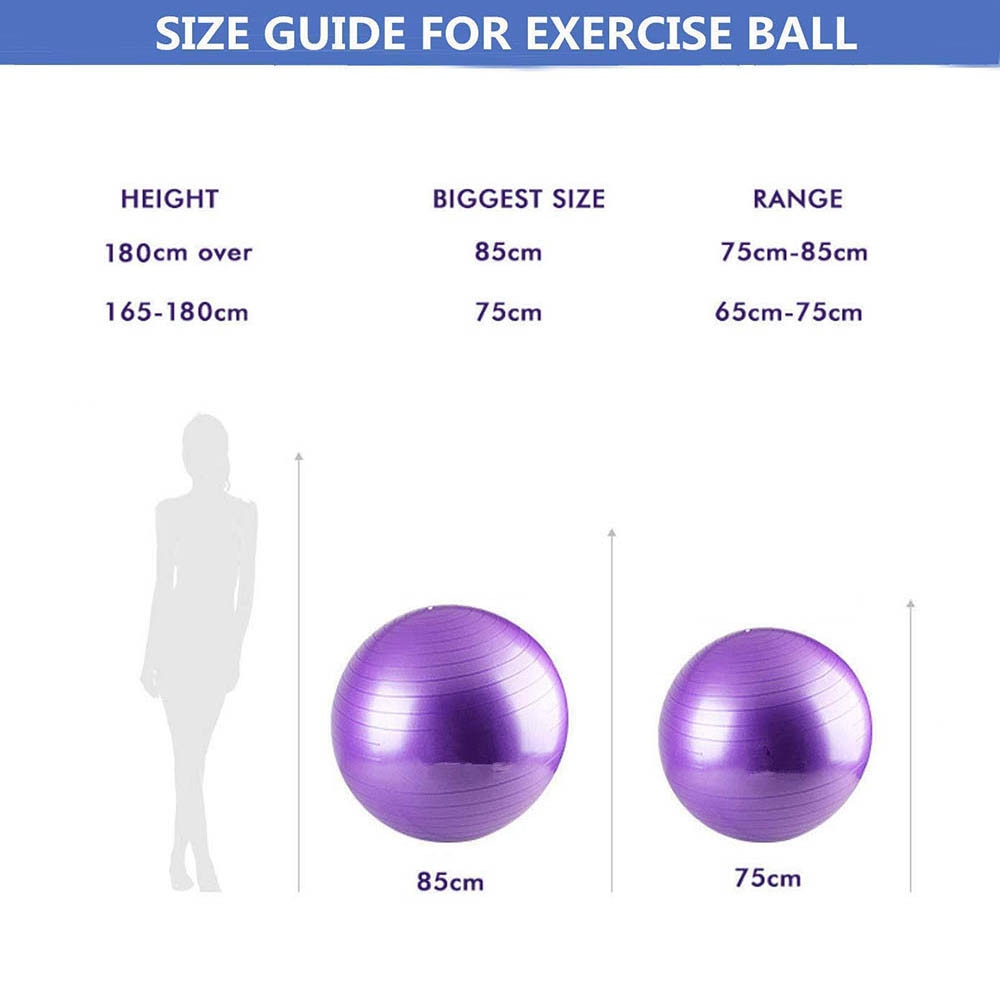 Yoga Balance Pilates Fitness Ball with Pump