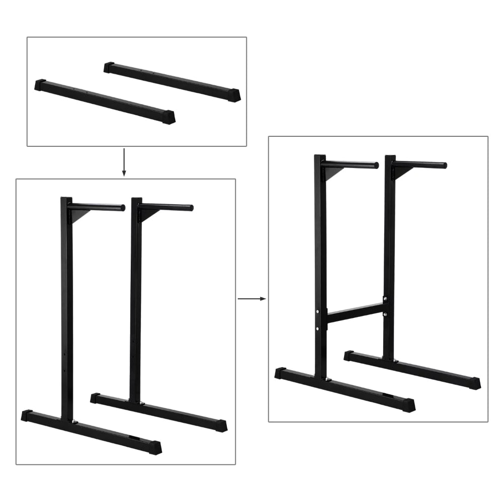 Heavy Duty Dip Stand Pull Push Up Bar For Strength Training  parallel bars