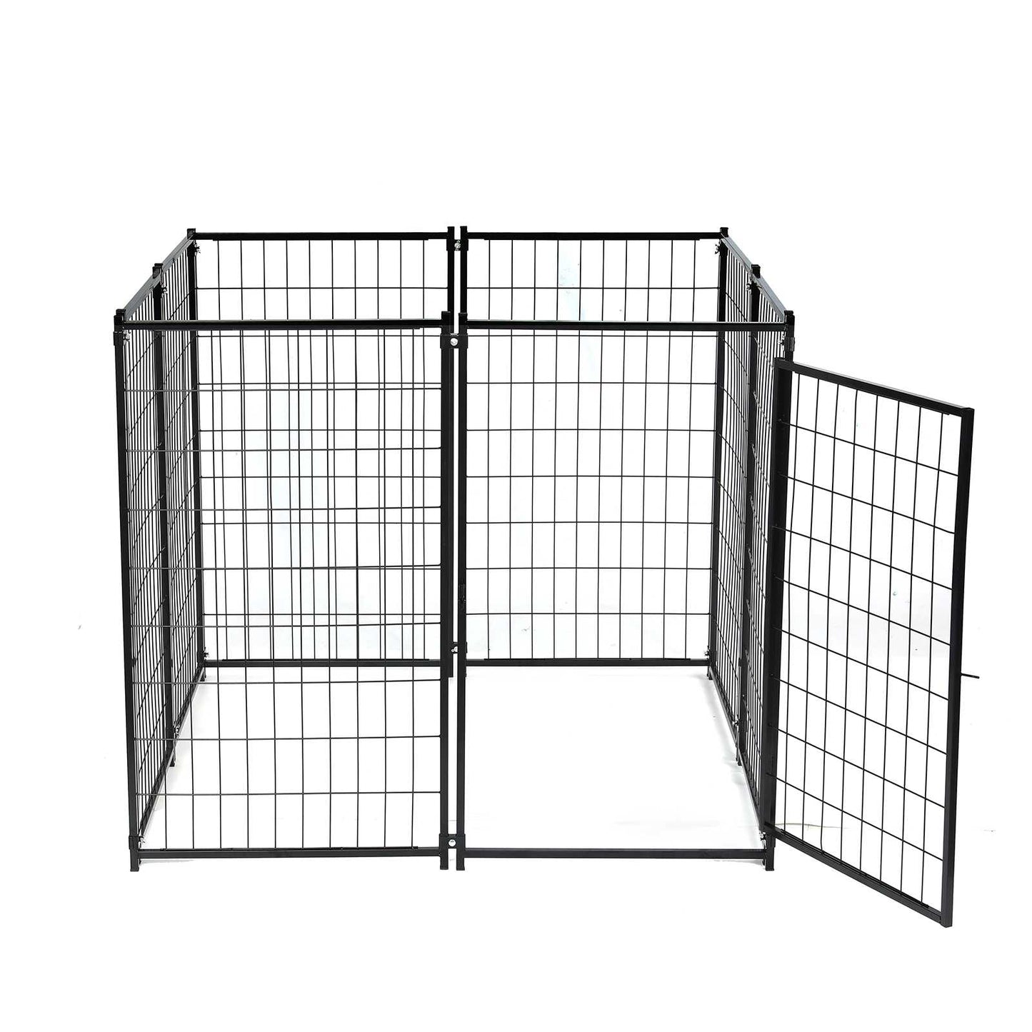 Large Outdoor Dog Kennel 4ft x 4.2ft x 4.5ft Fence with UV Resistant Oxford-Cloth Roof Secure