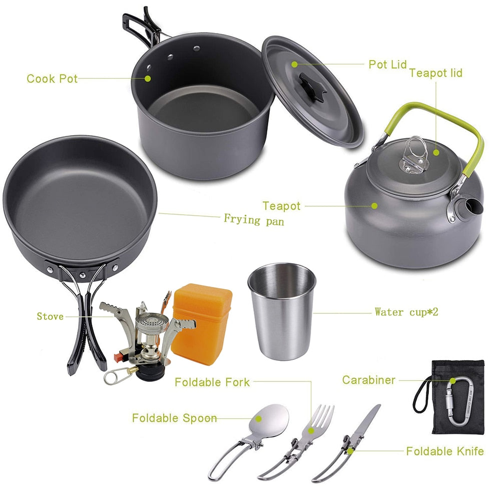 Cookware Set For Hiking and Camping