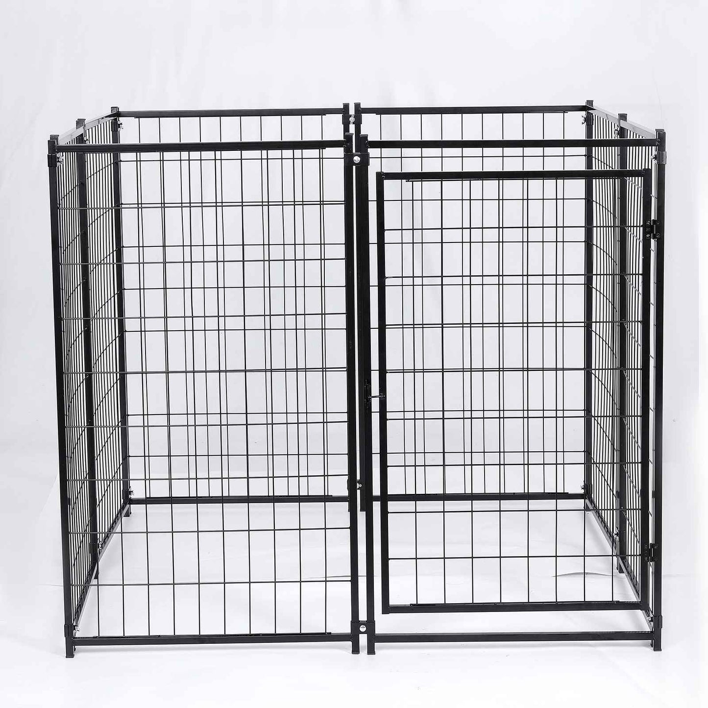 Large Outdoor Dog Kennel 4ft x 4.2ft x 4.5ft Fence with UV Resistant Oxford-Cloth Roof Secure