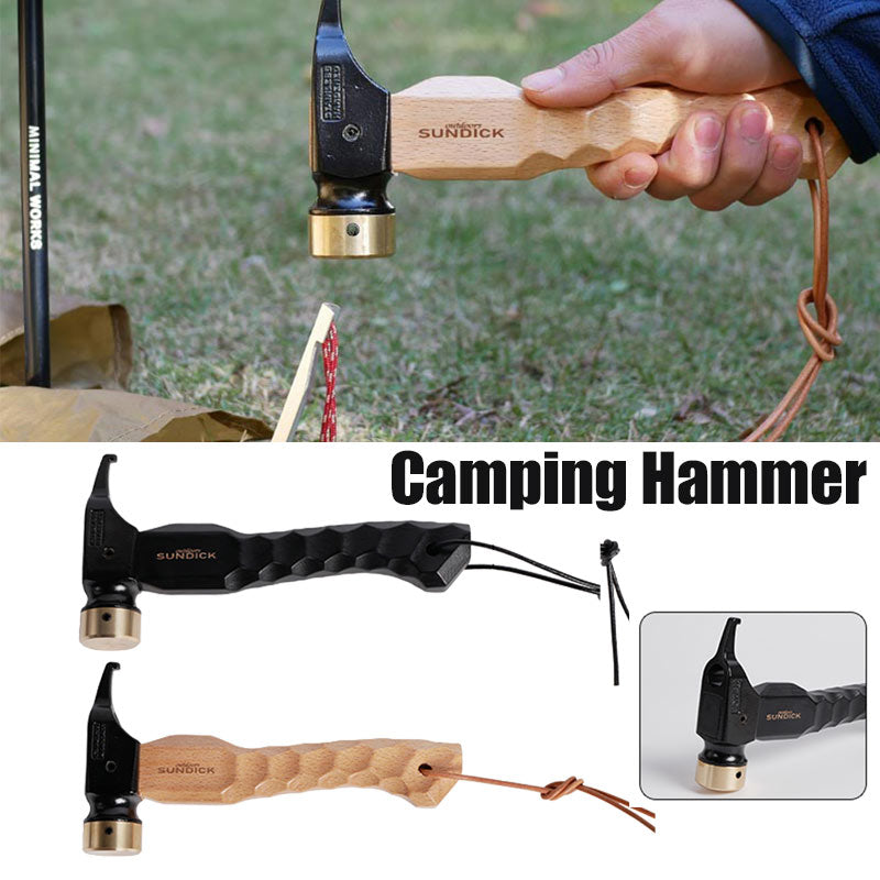 Outdoor Camping, Hiking Tent Nail Puller Hammer with Lanyard