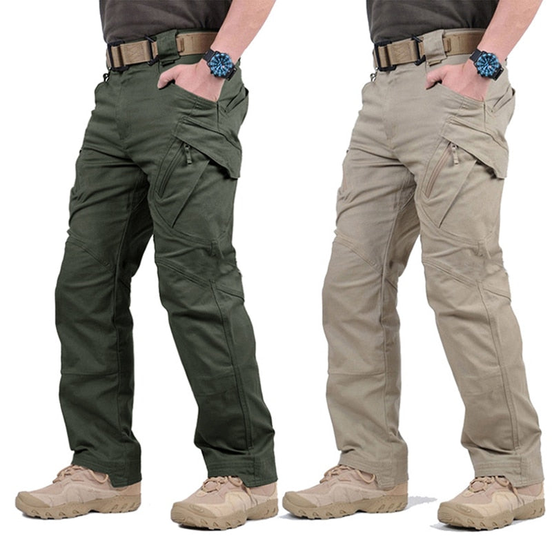 Mens Waterproof Cargo Multiple Pocket Military Tactical Hiking Pants