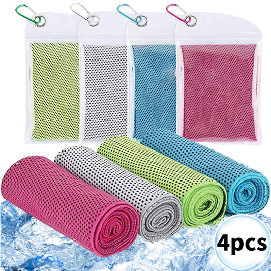 1-4pcs Summer Sports Cooling Towel