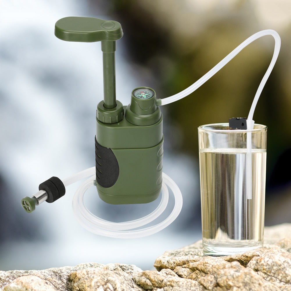 Outdoor Water Filtration Purifier for Family Preparedness Equipment For Hiking Emergency